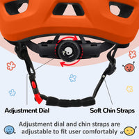OUWOER toddler and kids bike helmet with vents and adjustable dial - view 9