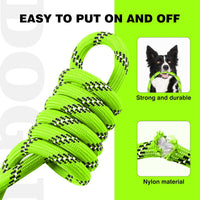Slip Lead Dog Leash Reflective Training Durable Braided Rope Leashes – Essentials for Dogs - Light Green / 1PC Large 1/2in x 6ft - image 2