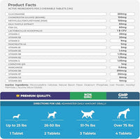 10 in 1 Multivitamin for Dogs - 120 Chewable Tablets with Glucosamine and Chondroitin - Fish Oil & Vitamins with Coq10 for Skin & Heart Health, Gut & Immune Support