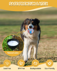 SCHITEC Dog Squeaky Toy Balls, Puppy Tennis Balls for Fetch Play - For Medium/Large Dogs / Tennis Ball - image 4