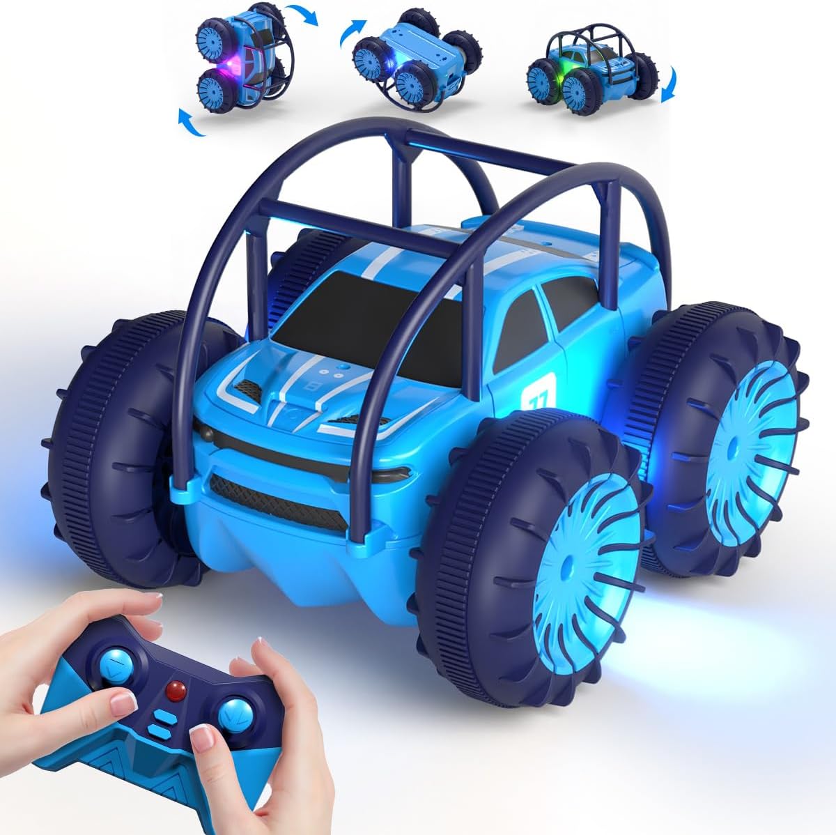 MaxTronic Rechargeable Remote Control Car for Kids - Blue
