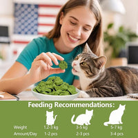 Cat Grass for Indoor Cat, 4.5 oz Cat Grass Teething Sticks, Natural Cat Dental Care Treat, Edible Snack for Teeth Cleaning and Hairball Removal