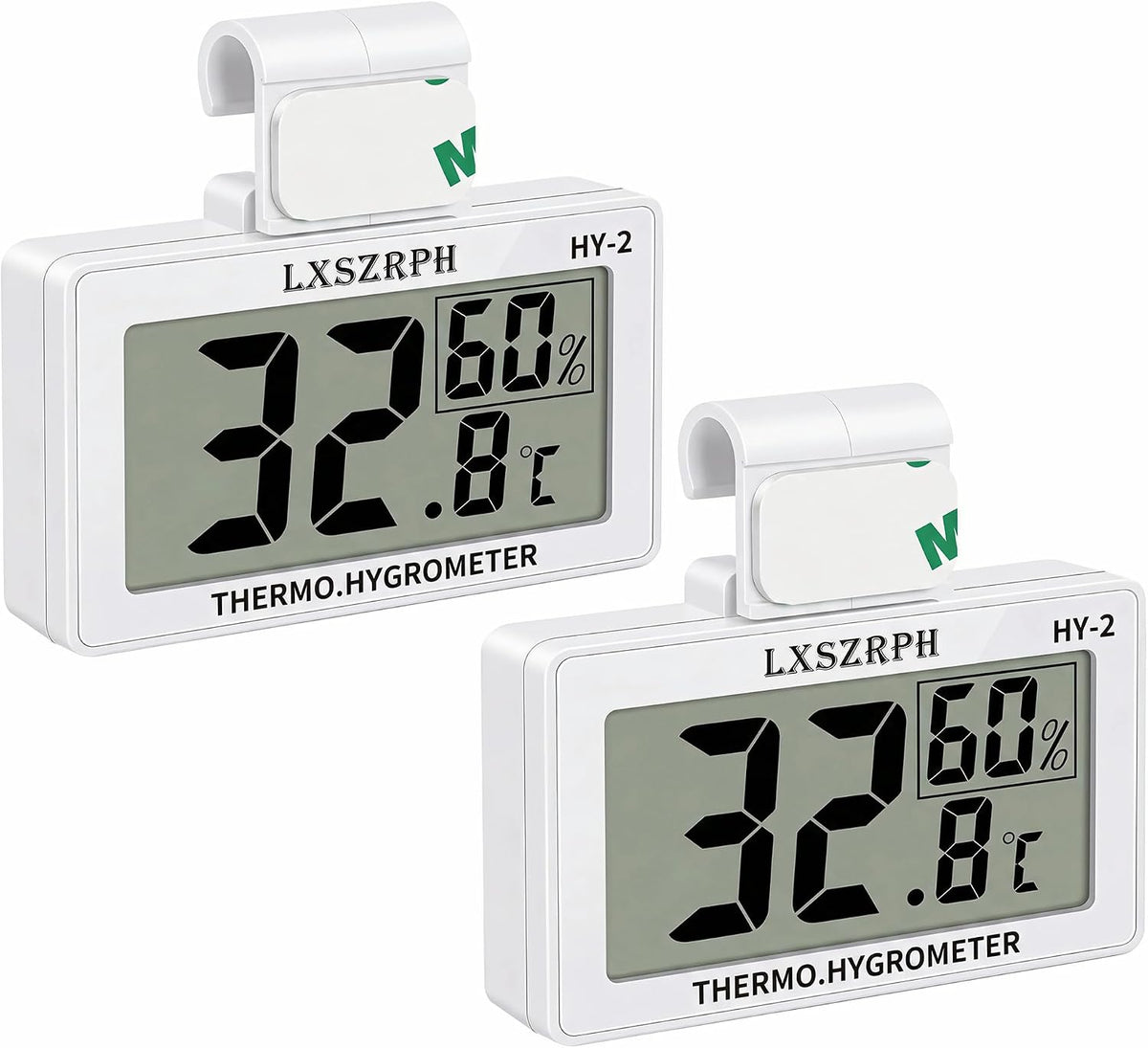 Reptile Hygrometer Thermometer - 2 packs