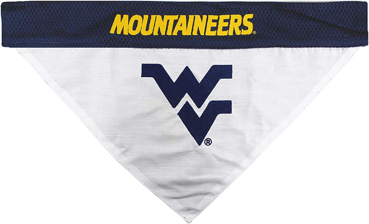 Pets First Collegiate Pet Accessories, Reversible Bandana - Large/X-Large / West Virginia Mountaineers - image 3