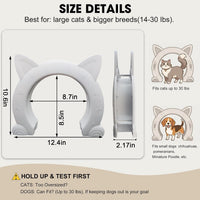 Wordcam X-Large Cat Door Interior Door for Pets 14-30lbs - White / X-Large - image 2