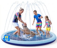 COMMOUDS 67 inch non-slip splash pad sprinkler for kids and dogs - view 5