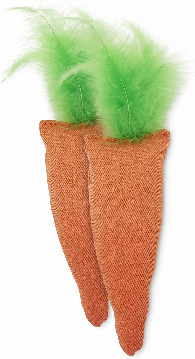 OurPet's 100-Percent North American Catnip Filled Carrot Cat Toy 24 - 2 Count