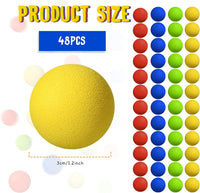 Sumind 48 piece soft foam ball refill pack, 1.2 inch balls in red, green, yellow and orange - view 4