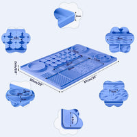 Silicone Snuffle Mat for Dogs 23.6"x 15.7" Large Slow Feeder Mat - Blue:32"x20" - image 4