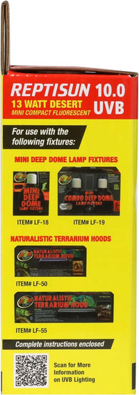 Zoo Med ReptiSun 10.0 Mini Compact Fluorescent Lamp 13 Watts – Essentials for Reptiles And Amphibians - image 3
