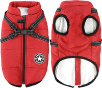Aiboria Dog Jackets Coat for Winter Windproof Waterproof Skiing Dog - Red / Small
