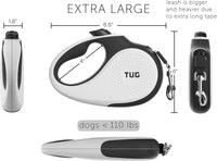 TUG Original Retractable Dog Leash - White / XL - image 3