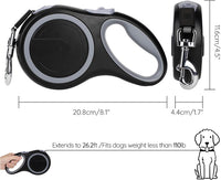 Segarty 26ft Dog Leash Retractable - Gray / 26ft(up to 110 lbs) - image 3