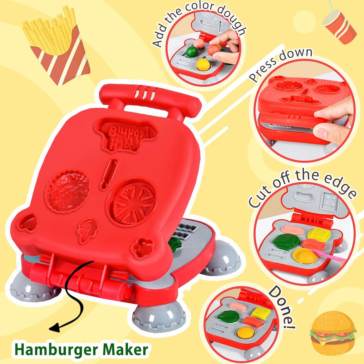 Crelloci 3 in 1 Color Dough Kitchen Creations Set - image 4