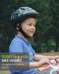 OutdoorMaster Toddler Helmet - A-Dinosaur Black / Small: 18.9-20.47 in. / 48-52 cm - image 2