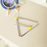 6 Inch Musical Steel Triangle Percussion Instrument With Striker – Fun for Kids & Family - 6/7/8 Inch - image 3