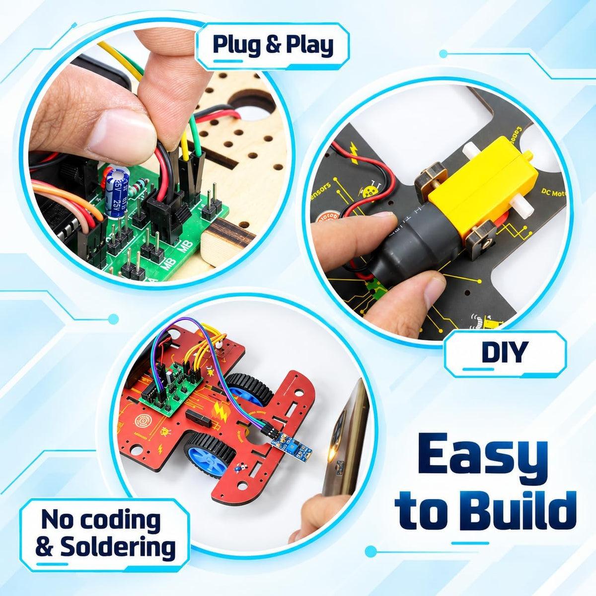 Butterfly EduFields 10in1 STEM Electronics Robotics Kit for Kids Ages - 10in1 Robotics Kit - image 4