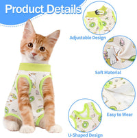 Coppthinktu Cat Recovery Suit Female Cat Onesie After Surgery Anti - Small / Duck - image 2