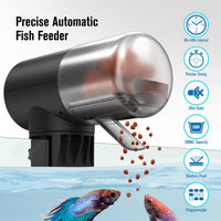 Automatic Fish Feeder Dispenser for Aquarium - Black - image 2