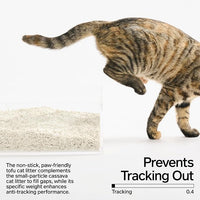 pidan Cassava Cat Litter with Tofu Litter clumping,Odor Control,Plant-Based Natural Ingredients,Ultra Absorbent and Fast Drying,Low Dust,Scented (5.3lb×4bags)
