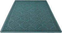 Cat Litter Box Mat, Kitty Premium PVC Pad, Durable Trapping Rug - #10 Celadon Green / Medallion/47 x 36 Inch
