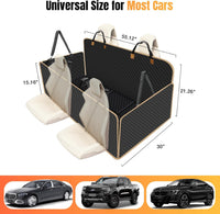 Hard Bottom Dog Car Seat Cover for Back Seat, Holds 420lbs - For Full-Size CAR/SUV/TRUCK / Black - image 4