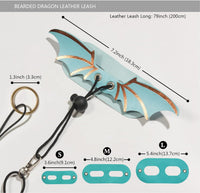 Bearded Dragon Leash and Harness Set, Beardie Carrier - Blue - image 2
