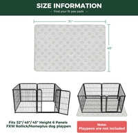 FXW Washable Pee Pads for Dogs, Super Absorbent - 43" x 71" / 2 Packs - image 3