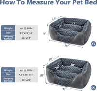 Rectangle Washable Orthopedic Dog Bed for Small - XL(35"x 25"x 9") / Grey - image 2