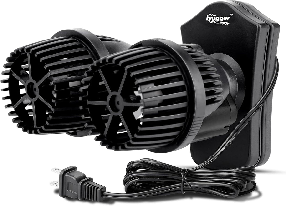 hygger 2100GPH Double Head Aquarium Wave Maker - 2100GPH 5W, for 40~110Gal