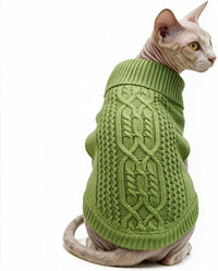 Cat Sweater Stretchy, 19 Colors, 6 Sizes - Green / Small / Vest - image 3