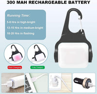 Dog Lights for Night Walking, Clip on Dog Collar Light, 3 Modes - White-2pcs-4Modes - image 3