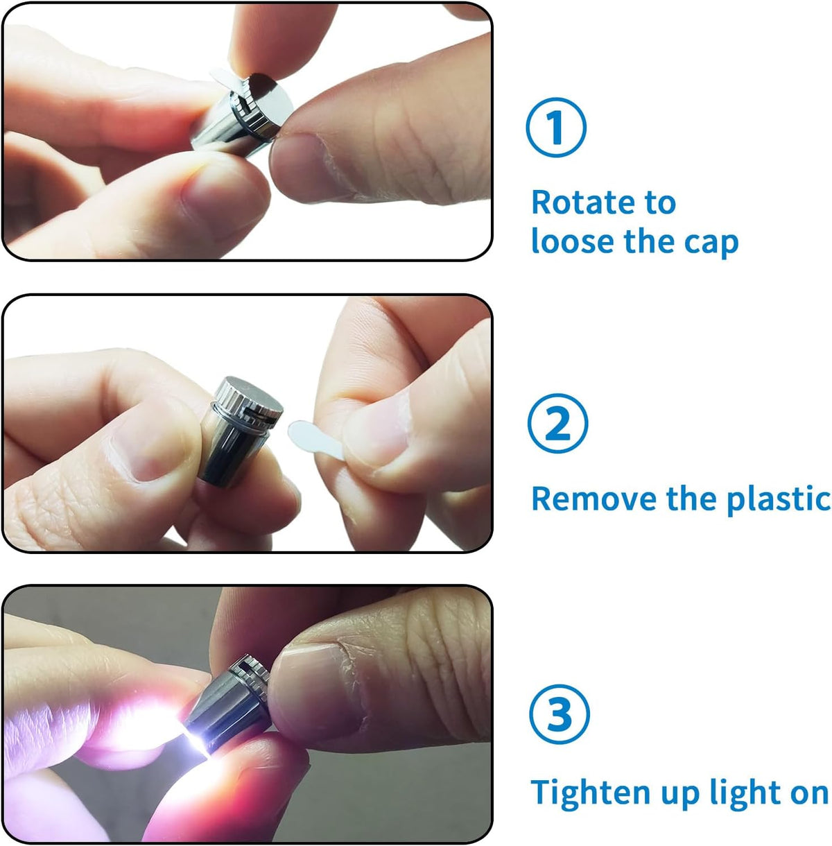 SUZEYAR 10 pcs Miniature Led Lights - Coldwhite - image 2