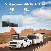 10.1" RV Backup Camera Wireless System Plug and Play, Pre-Wired for Furrion RV Trailer Camper Motorhome, HD 1080P DVR Monitor with Rear View Camera, IR Night Vision IP69K Waterproof, BY5
