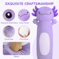 Dalmao 36" Cat Stuffed Animal - Purple Axolotl / 22 inch - image 2