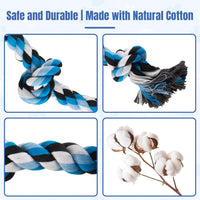 Bmag Dog Rope Toys for Aggressive Chewers - Blue - image 4