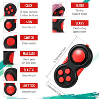 Gejoy 3 Pcs Fidget Toys Adults Set Silent - Black and Red - image 3