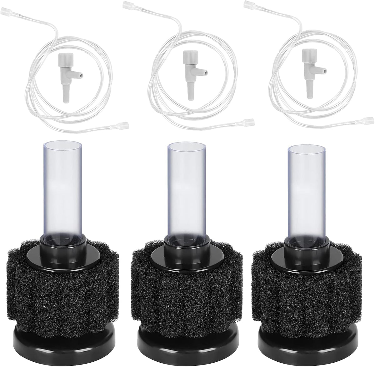 AQUANEAT 3 Pack Aquarium Bio Sponge Filter Breeding Fry Betta Shrimp - Mini up to 2Gal