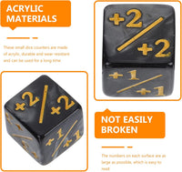 TOPPERFUN 24 black acrylic +1 token D6 counter dice for card games - view 8