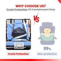 Crash-Tested Small Dog Car Seat, CPS Certified Crash Protection - Black / Medium - image 3