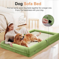 Orthopedic Dog Bed for Large Dogs - Grass Green / 53.0"L x 42.0"W x 6.5"Th - image 3