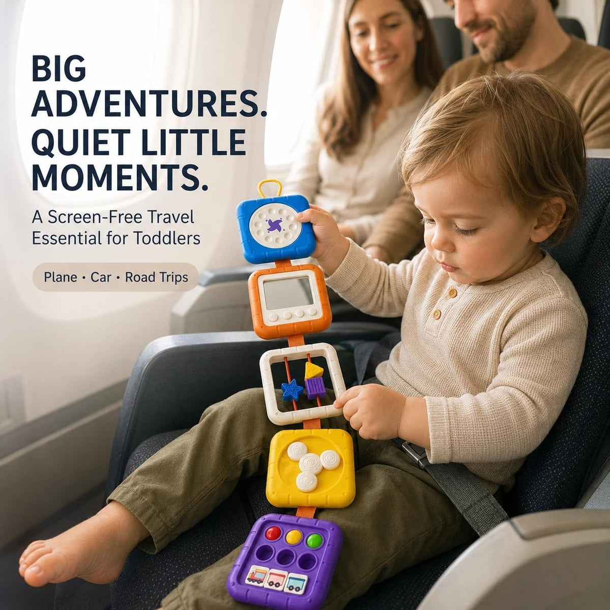 Busy Board for 1 Year Old - Purple - image 3