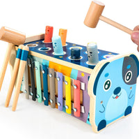 Wooden Hammering Pounding Toy Montessori Toys for 1+ Year Old – Fun for Kids & Family