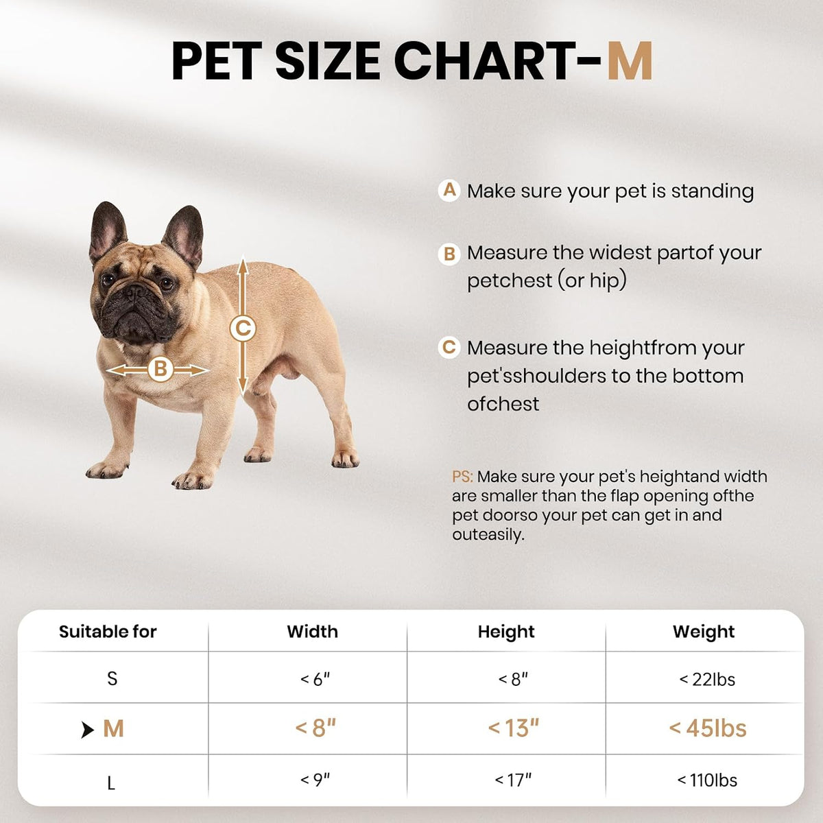 All Aluminum Dog Door for Exterior Door, Large Doggy Door - Medium - image 2