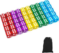 50 of 14MM 6 Sided Dice Set Colors Dice