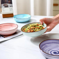 Selamica Ceramic Cat Bowls Set of 6 - 5.6 Inch, Set of 6 / Gradient Color - image 4