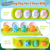Tovol Zerky Montessori Cause & Effect Toy 12-18M - Dinosaur Land - image 2