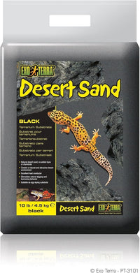Exo Terra Desert Sand, Red for All Breed Sizes - Black