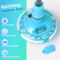 HopeRock Skip Ball Toy for Girls Ages 6-10 - Light Blue - image 3