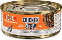 KOHA Minimal Ingredient Chicken Stew for Cats, High Protein Limited Ingredient Wet Cat Food, 5.5oz Cans (Case of 24)
